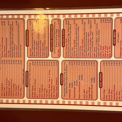 Lunch Menu.