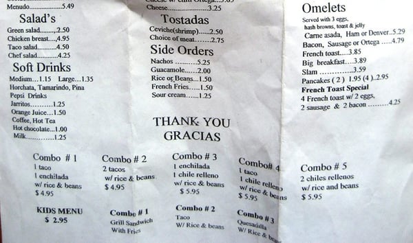 Menu photo 6 Don Pedro Vancouver, WA