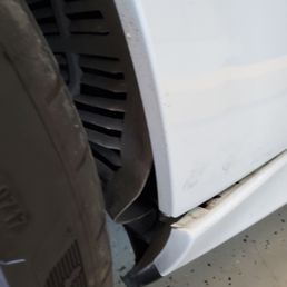 Bended and broke the side panel Bended and broke the side panel