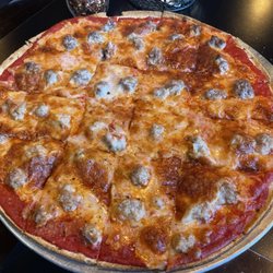 T.Arcobasso's Italian Ristorante - Large Pizza, 1/2 Hamburger & 1/2 Sausage