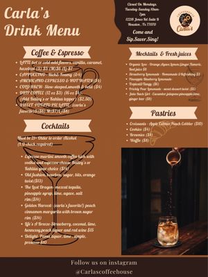 Menu photo 2 Carla's Coffee House Houston, TX