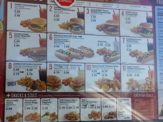 Menu photo 1 Sonic Drive-In Wichita, KS