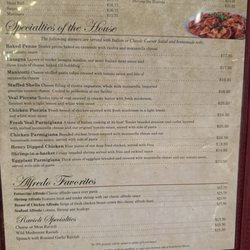 Demarco's Italian Restaurant - Menu
