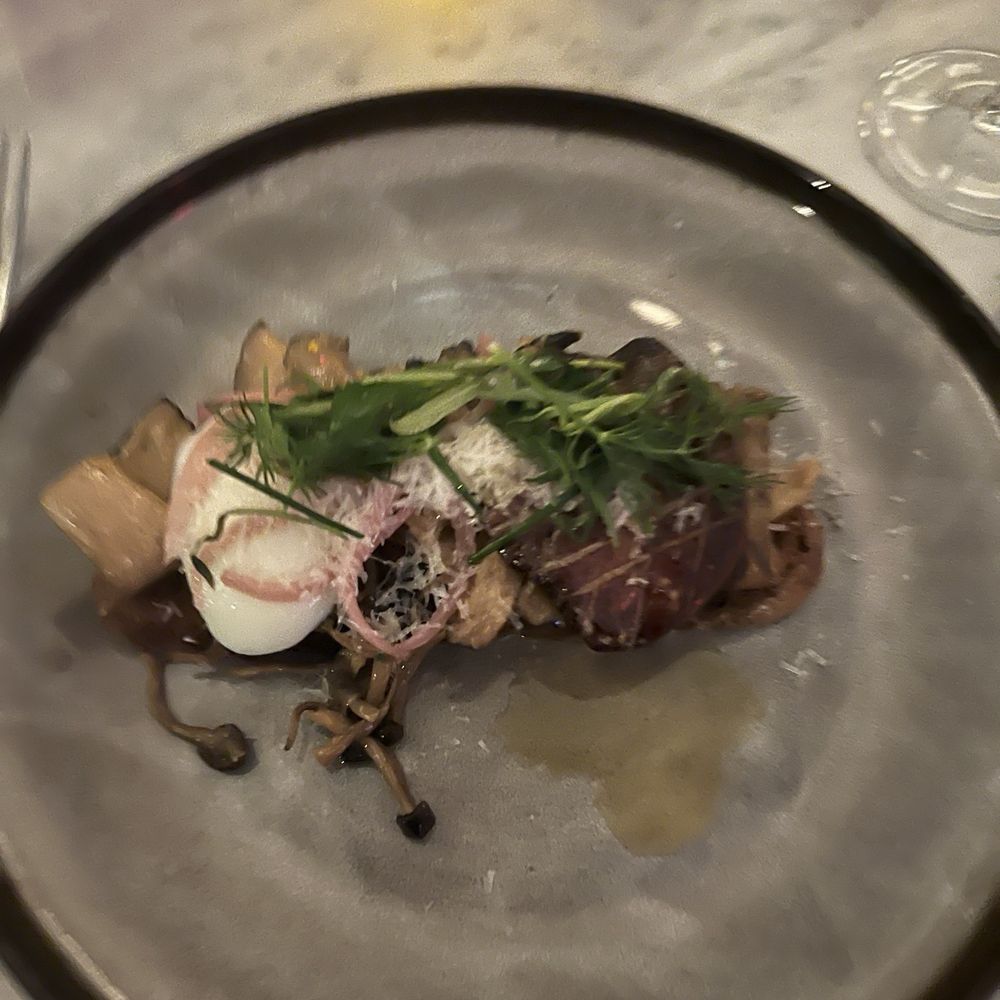 The Pembroke - Mushroom Toast with Foie Gras and Eggs - New American Near Me - Washington, DC, District of Columbia The Pembroke - Mushroom Toast with Foie Gras and Eggs - New American Near Me - Washington, DC, District of Columbia