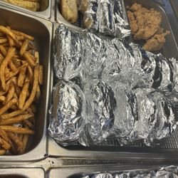 Cheeseburgers, BBQ Sandwiches, Spicy Chicken Sandwiches served daily
