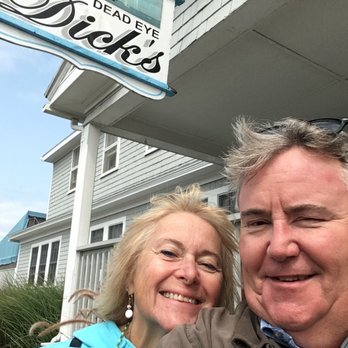 Dead Eye Dick's - Two very happy customers! - New American Near Me - Block Island, Rhode Island