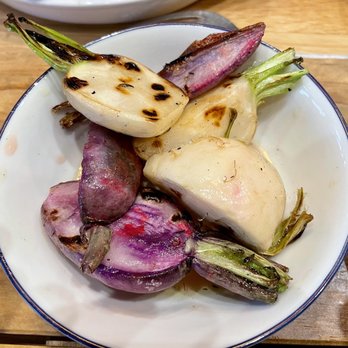 Herb & Sea - Roasted turnips and radishes - Seafood Near Me - Encinitas, California