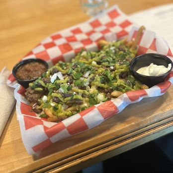 Pondaseta Brewing Company - Carne Asada Fries - Breweries Near Me - Amarillo, Texas Pondaseta Brewing Company - Carne Asada Fries - Breweries Near Me - Amarillo, Texas