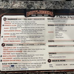 Bootlegger’s - Menu