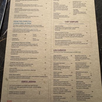 Jarana - menu - Peruvian Near Me - East Rutherford, New Jersey Jarana - menu - Peruvian Near Me - East Rutherford, New Jersey