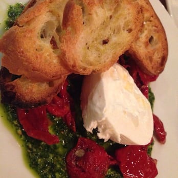 Pizzeria Toro - Antipasti: Burrata, dried tomatoes, walnut pesto and salt - holy crap! Sooooo good! - Pizza Near Me - Durham, North Carolina