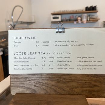 Little Ox Coffee - Pour over & tea selections as of 6/19/2024 - Coffee & Tea Near Me - Fullerton, California Little Ox Coffee - Pour over & tea selections as of 6/19/2024 - Coffee & Tea Near Me - Fullerton, California