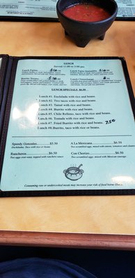 Menu photo 6 Chile Verde Mexican Restaurant Winter Haven, FL