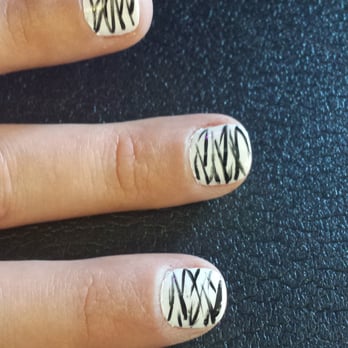 Riverside Nails Spa - zebra print done @RiversideNailsMedford - Nail Salons Near Me - Medford, Massachusetts