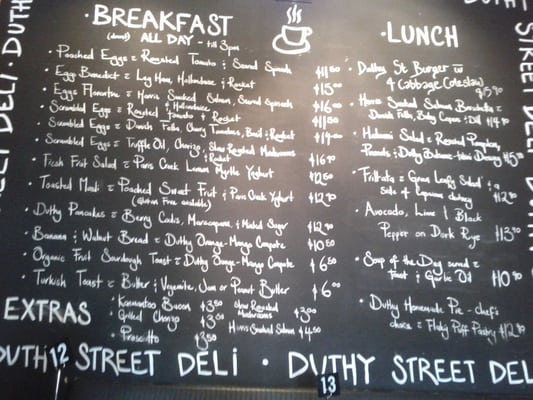 Menu photo 5 Duthy Street Deli Unley, SA