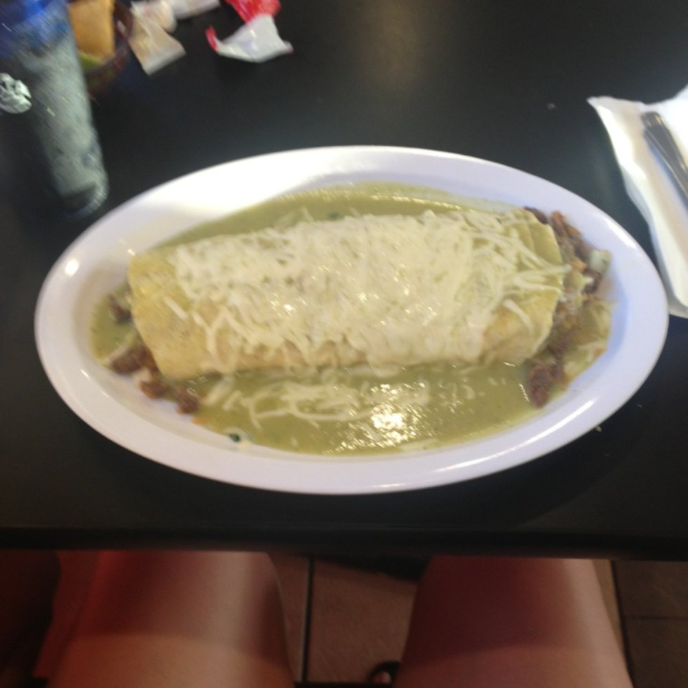Taqueria El Sazon - Wet burrito carne asada en salsa verde :) - Mexican Near Me - Kennewick, Washington Taqueria El Sazon - Wet burrito carne asada en salsa verde :) - Mexican Near Me - Kennewick, Washington