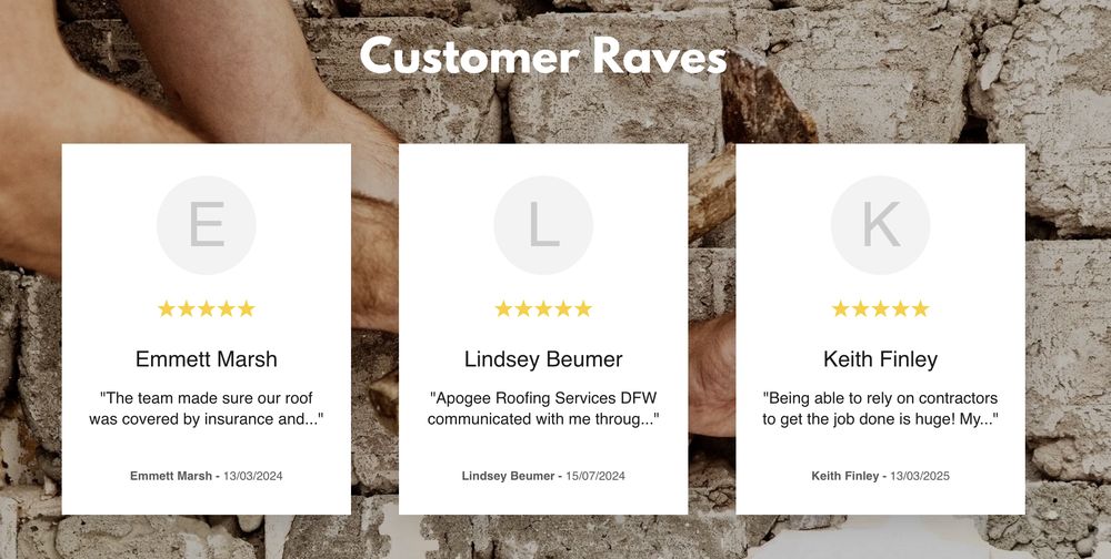 Slide of Apogee Roofing