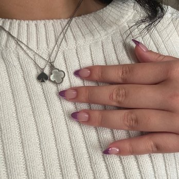 Flashy Nails & Lashes - Purple Chrome French Tip - Nail Salons Near Me - Gilbert , Arizona Flashy Nails & Lashes - Purple Chrome French Tip - Nail Salons Near Me - Gilbert , Arizona