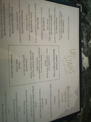 Menu photo 4 Upstairs at the Morrow Washington, DC, DC Menu photo 4 Upstairs at the Morrow Washington, DC, DC