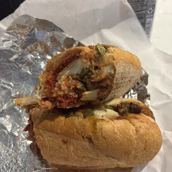 Break'n Bread Sandwich Shoppe - Spencer's Dnashed balls meatball sub - Sandwiches Near Me - Griswold, Connecticut