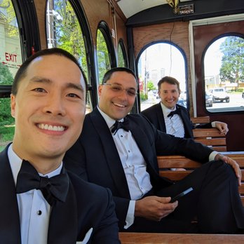 The Peachtree Trolley - We chartered the 32-seat white trolley, The Swan, for our wedding. Riding down Peachtree Road to the Swan House, Atlanta History Center. - Historical Tours Near Me - Atlanta, Georgia