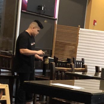 Sushi Hana - Worker painting right next to us eating - Sushi Bars Near Me - Beaverton, Oregon Sushi Hana - Worker painting right next to us eating - Sushi Bars Near Me - Beaverton, Oregon