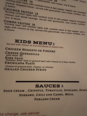 Menu photo 3 Amigos Aca Y alla Richardson, TX