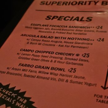 Superiority Burger - Specials list - Vegetarian Near Me - New York, New York Superiority Burger - Specials list - Vegetarian Near Me - New York, New York