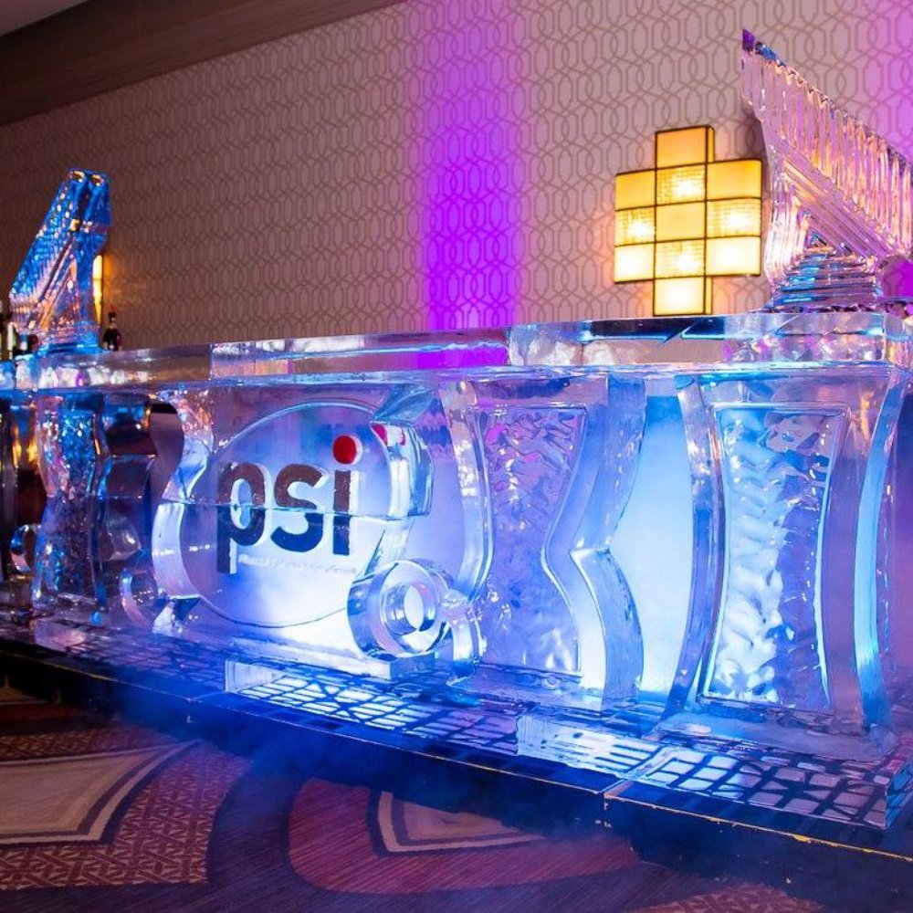Ice Lab Ice Sculptures - Our Ice Bar with 2 luges on the side :D - Party Supplies Near Me - Glen Burnie, Maryland Ice Lab Ice Sculptures - Our Ice Bar with 2 luges on the side :D - Party Supplies Near Me - Glen Burnie, Maryland