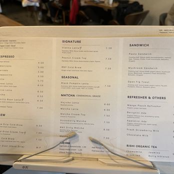 Rny Coffee Studio - Menu - 1/2026 - Cafes Near Me - Los Angeles, California Rny Coffee Studio - Menu - 1/2026 - Cafes Near Me - Los Angeles, California