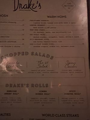 Menu photo 6 Drake's Hollywood Houston, TX