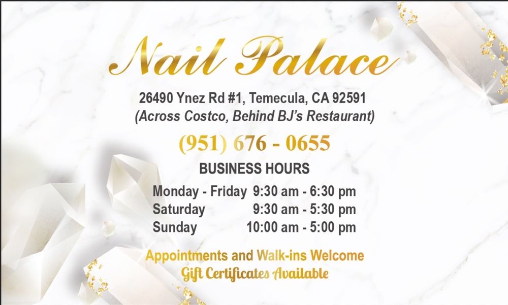 NAIL PALACE 133 Photos & 11 Reviews 26490 Ynez Rd, Temecula