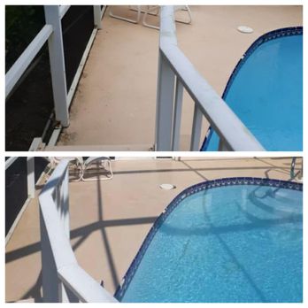 EBS Power Washing - before and after pool patio - Pressure Washers Near Me EBS Power Washing - before and after pool patio - Pressure Washers Near Me