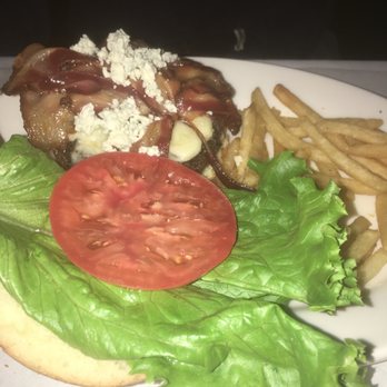 Witherspoon Grill - "Witherspoon burger" with bacon, cheddar, and crumbled bleu cheese. Fries were great, as well. - Steakhouses Near Me - Princeton, New Jersey Witherspoon Grill - "Witherspoon burger" with bacon, cheddar, and crumbled bleu cheese. Fries were great, as well. - Steakhouses Near Me - Princeton, New Jersey