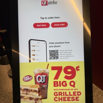 QuikTrip - Menu for QT kitchen. They have sandwiches and pizza made to order - Gas Stations Near Me - Houston, Texas