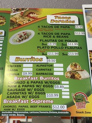 Menu photo 3 Snack Zone Rosamond, CA