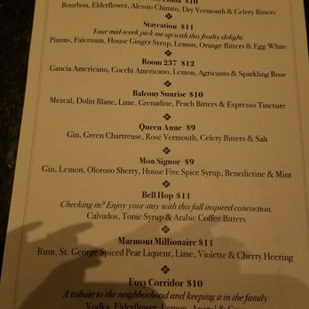 The Miranda - The cocktail menu - Cocktail Bars Near Me - Oakland, California