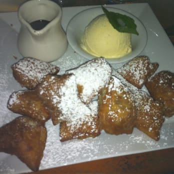 The Beachcomber - Beach beignets with chocolate and a scoop of vanilla ice cream - Seafood Near Me - Newport Beach, California The Beachcomber - Beach beignets with chocolate and a scoop of vanilla ice cream - Seafood Near Me - Newport Beach, California