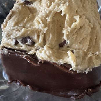That 1 Bakery - Cookie Dough Brownie. Side view. - Bakeries Near Me - Compton, California That 1 Bakery - Cookie Dough Brownie. Side view. - Bakeries Near Me - Compton, California