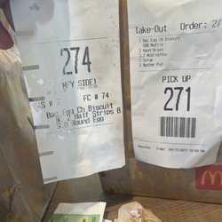 McDonald's - Received somebody else's sandwiches, which happens quite often