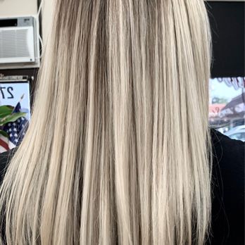 Rafiel's Artistic Hair Studio - From black to balayage blonde - Hair Salons Near Me - Alhambra, California Rafiel's Artistic Hair Studio - From black to balayage blonde - Hair Salons Near Me - Alhambra, California