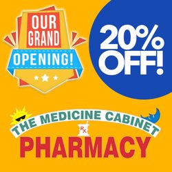 The Medicine Cabinet - Join us during our Grand Opening and receive 20% Off your first visit!