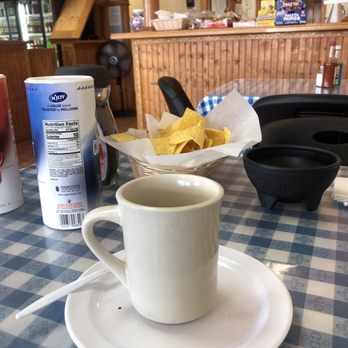 La Sirenita - Instant coffee, with chips and salsa. - Mexican Near Me - Glen Burnie, Maryland