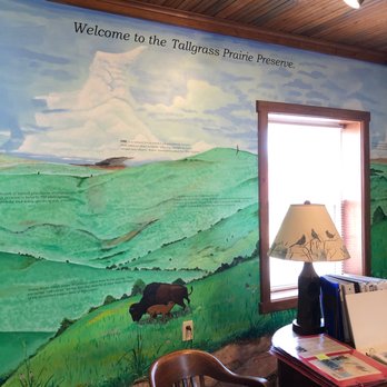 Tallgrass Prairie Preserve - Inside the visitors center. - Parks Near Me - Pawhuska, Oklahoma