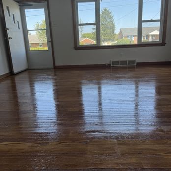 Jake Of All Trades - After floor refinishing. I am so happy. Highly recommend - Handyman Near Me - Hanover, Pennsylvania Jake Of All Trades - After floor refinishing. I am so happy. Highly recommend - Handyman Near Me - Hanover, Pennsylvania