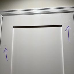 drips marks (and this is only one side of the doors)