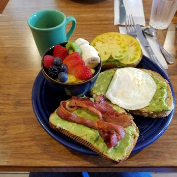 Eight AM - The toast from the heavens....and that fruit cup....beyond delicious!!! - New American Near Me - San Francisco, California Eight AM - The toast from the heavens....and that fruit cup....beyond delicious!!! - New American Near Me - San Francisco, California