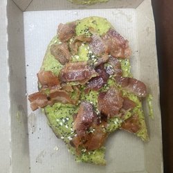 Dunkin' - avocado toast with extra bacon