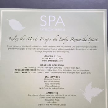 InterContinental Boston - Spa is a must - Hotels Near Me - Boston, Massachusetts InterContinental Boston - Spa is a must - Hotels Near Me - Boston, Massachusetts