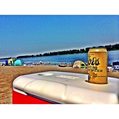 Collins Beach (clothing optional) by null